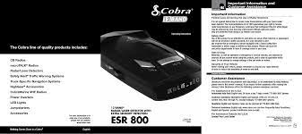 Cobra radar/laser dector maximum range ( spx900 ). Spx900 Radar Detector User Manual 1 Cobra Electronics