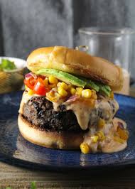 Southwest Black Bean Burger With Sweet Chili Mayo Aimee Mars In 2020 Sweet Chili Black Bean Burgers Bean Burger