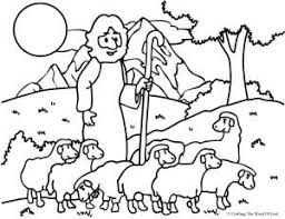 The Good Shepherd The Lost Sheep Coloring Page Sunday School Coloring Pages Bible Coloring Pages Bible Coloring