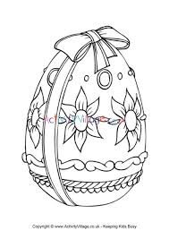 Easter egg colouring pages nz. Easter Egg Colouring Page 2