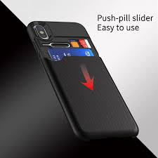 Wallet Credit Card Holder Business Hybrid Phone Case For Iphone Xs Matte Phone Cover For Iphone Xr X 10 Xs Max Iphone Cases Card Storage Iphone