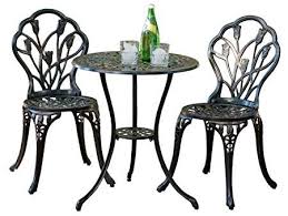 Best Selling Nassau Cast Aluminum Outdoor Bistro Furniture Set Brown Outdoor Bistro Set Bistro Set Outdoor Patio Set