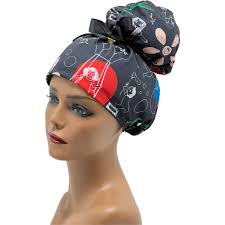 Emma High Bun Scrub Cap, Emma Scrub Cap, Ponytail Scrub Caps, Scrub Cap for  Women, Surgical Cap, Nurse Scrub Cap, Bun Scrub Cap,