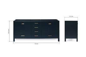 Ariel Cambridge 72 In Double Sink Base
