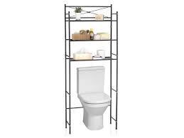 Du mobilier de qualité, fabriqué en france. Etagere De Salle De Bain Marsa Meuble De Rangement Au Dessus Des Toilettes Wc Ou Lave Linge Avec 3 Tablettes En Metal Laque Noir Vente De Idimex Conforama