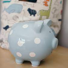 Add pearhead's adorable piggy bank to your baby boy's or girl's nursery and have fun watching their savings grow over the years. Piggy Bank Pearhead