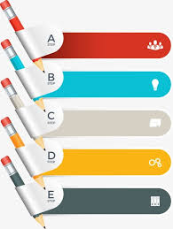Vector Pencil Chart In 2019 Ppt Template Design