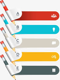 vector pencil chart in 2019 ppt template design