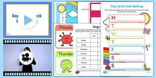 Squeeze out some paint and put it in a plastic. Days Of The Week Year 1 Activites Teacher Made