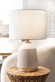 Cream Renton Ceramic 24 Table Lamp By Nuloom On Nordstrom Rack In 2020 Table Lamps Living Room Table Lamp Side Table Lamps