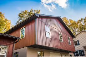 Roofing contractors roofing services consultants. Amish Barn In Red And Bronze Metal Roofing And Siding Country Garage Other By A B Martin Roofing Supply Houzz Ie