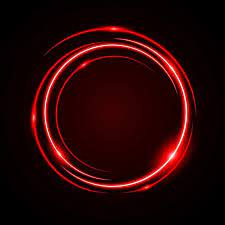 Abstract Circle Light Red Frame Vector Background Circle Light Vector Background Red Frame