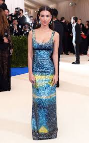 Emily Ratajkowski 2017 Met Gala Red Carpet Arrivals Gala Fashion Dresses Colorful Dresses