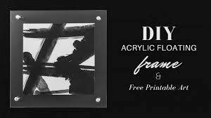That wall used to have a sweet quilt hanging on it, but after the blood, sweat, and tears (not really, but i like the faux drama) of stenciling that thang… Diy Acrylic Frame Tutorial Free Printable Abstract Wall Art Youtube