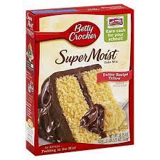 Betty crocker cake mix ). Betty Crocker Cake Mix Super Moist Favorites Butter Recipe Yellow 15 25 Oz Tom Thumb