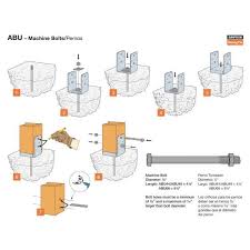 Wood construction connectors are specifically designed to provide support for applications in wood structural systems. Simpson Strong Tie Abu Zmax Galvanized Adjustable Standoff Post Base For 4x4 Nominal Lumber Abu44z The Home Depot In 2021 Metal Fence Posts Column Base Concrete