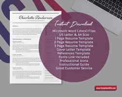 Our simple and basic resume templates are proven to help job seekers find jobs. Modern Resume Template Creative Cv Template Curriculum Vitae Professional Resume Simple Resume Student Resume 1 3 Page Cv Format Ms Word Resume Job Resume Instant Download Templatesusa Com