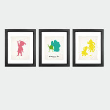 A Long Time Ago In A Galaxy Far Far Away Google Easter Egg Disney Pixar S Monster S Inc Art Print Set Three 8x10 Metallic Prints Silhouette Minimalist Room Decor Inspired Art Print Set 8x10 Art Prints Monsters Inc