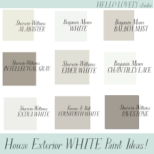 White Exterior Paint Colors
