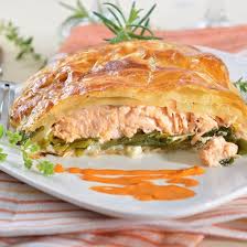 Feuillete De Saumon Recette Feuillete Saumon Poireaux Feuillete Saumon Saumon Poireaux