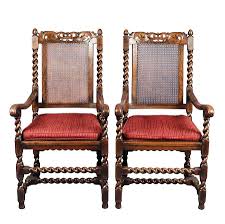 Antique Pair Of King And Queen Carved Oak Dining Chairs Oak Dining Chairs Chair Dining Chairs