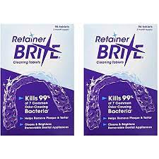 How to use retainer brite retainer brite is easy to use. Amazon Com Retainer Brite Retainer Brite 6 Months Supply 2 Boxes Pack 192 Tablets 192 Count Beauty