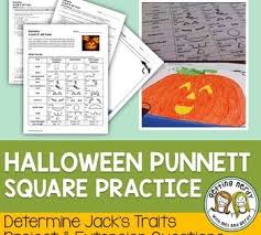 Punnett Squares Fall Halloween Jack O All Traits Genetics Activity