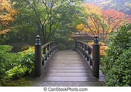 Here's a photo of the strolling pond section of the. Wooden Bridge At Japanese Garden In Fall Wooden Bridge At Portland Japanese Garden Oregon In Autumn Canstock