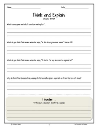 Playing games and participating in social activities either before or after a bible study helps young adults develop deeper relationships within the bible study group. Bible Lessons Free Sample Romans By Littlebird Books Tpt