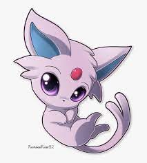 Cool colors describe any color that is calm or soothing in nature. Chibi Espeon Pokemon Hd Png Download Kindpng