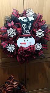 Snowman Wreath Christmas Wreaths Diy Christmas Mesh Wreaths Xmas Wreaths