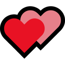 Two Hearts On Microsoft Windows 10 Fall Creators Update Heart Emoji Two Hearts Emoji