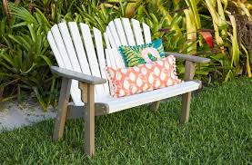 Get The Look Of An Adirondack Chair And Space For Two With The Breezesta Coastal Bench Bree In 2020 Beach Lounge Chair Swivel Dining Chairs Coastal Adirondack Chair