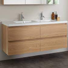 Comment choisir votre meuble de salle de bains en bois ? Meuble Salle De Bain Sanijura Lignum Meuble Vasque Meuble Salle De Bain Salle De Bain Bois