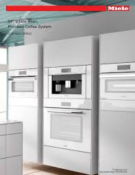 Notes • width with optional eba trim kits: Miele Cva 6805 Brws Brilliant White Plumbed Built In Specification Manualzz