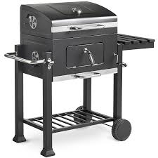 Vonhaus Charcoal Bbq Smoker With Side Table Rack Temperature Gauge Portable Patio Grill Amazon Co Uk Gard Cleaning Bbq Grill Bbq Grill Parts Charcoal Bbq