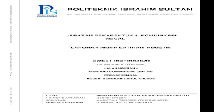 Diploma teknologi kejuruteraan (rekabentuk perindustrian) diploma: Laporan Latihan Industri Diploma Rekabentuk Industri Pdf Document