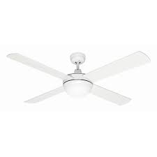 Led indoor brushed nickel ceiling fan with light kit and remote control. Mercator 130cm White 4 Blade Grange Ceiling Fan With Light