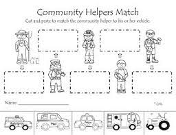 Community Helpers Matching Activity Community Helpers Matching Community Helpers Preschool Community Helpers