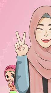 Kartundakwahmuslimah kartun muslimah dakwah semoga. Wastickerapps Sticker Beautiful Cute Muslimah For Android Apk Download