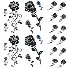 Would love to tattoo it!(www.dmtattoos.com/contact) #tattoos #drawing #flowertattoo #rosetattoo #davidmushaney… Black Rose Temporary Tattoos For Women Sexy 6 Pcs By Yesallwas Rose Tattoo Sticker Fake Tattoos For Kids Girls Waterproof And Long Lasting Sexy Body Tattoos Small Black Rose Fake Flower Floral Tattoo Buy Online In
