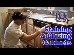 Wait for the paint to dry completely until moving on to the antiquing process. Using Glaze To Highlight Cabinets Tips Refinishing Or Painting Kitchen Cabinets Youtube
