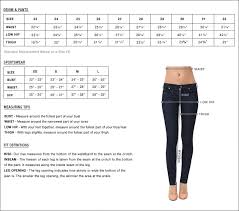 Flying Monkey Jeans Size Conversion Chart Within Womens Jean