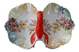 Check spelling or type a new query. German Antique Floral Serving Dish With Lobster Handle Chairish