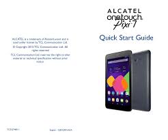 Walmart.com has been visited by 1m+ users in the past month Alcatel Onetouch Pixi 7 Quick Start Manual Pdf Download Manualslib