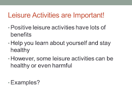 Taking Charge Of Leisure Time Do Now What Does Leisure Mean Ppt Download I jog through the park every morning. taking charge of leisure time do now