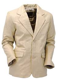 Jamin Leather Cream Beige Two Button Lambskin Leather Blazer M1123btt Review Leather Blazer Lambskin Leather Blazer Blazer