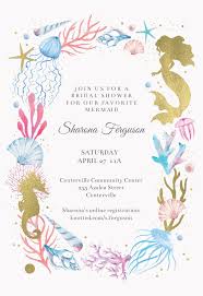 Birthday Party Invitations Online Free Printable Marry Mermaid Bridal Shower Invitation Template Greetings Island Mermaid Birthday Invitations Free Mermaid Birthday Party Invitations Birthday Invitations Diy