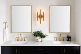 H white ceramic countertop white cabinet. How To Select A Bathroom Mirror