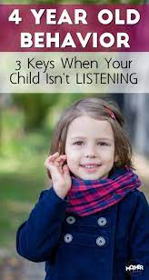 If Your 4 Year Old S Behavior Shows He Isn T Listening These Tips Will Help Turn Your Days Aroun 4 Year Old Behavior 4 Year Old Tantrums 4 Year Old Activities